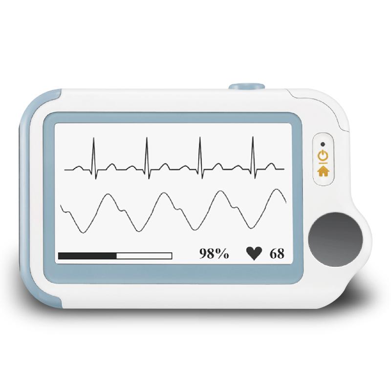 乐普医生Checkme Pro智能便携式家用心电图机 血氧 血压 体温 生理多参数静态长程监测监护仪 同心管家